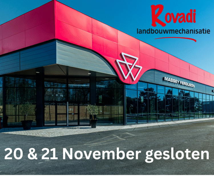 20 & 21 November gesloten