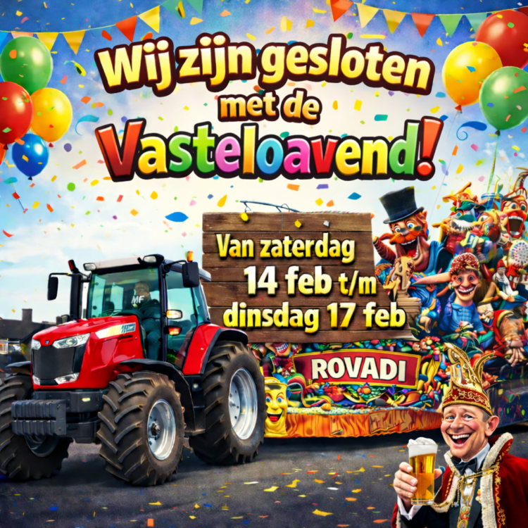 sluiting carnaval 2026